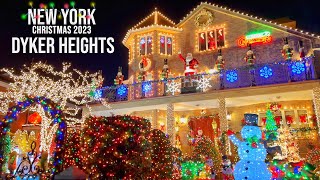 Dyker Heights Christmas Lights 2023 in Brooklyn New York City ✨ NYC Christmas 2023 ✨ [upl. by Ennayr]