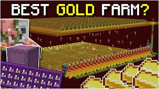 Best Gold Farm in Minecraft  Minecraft Java Edition Gold Farm Tutorial [upl. by Anattar]