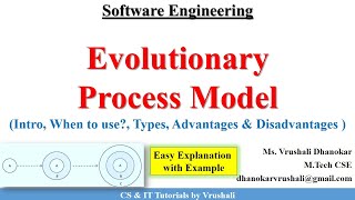 SE 7  Evolutionary Process Model  Complete Explanation with Example [upl. by Ordnas964]