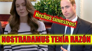 Se cumple ATERRADORA PROFECÍA de NOSTRADAMUS sobre KATE Middleton el príncipe William no será rey [upl. by Nylinnej]