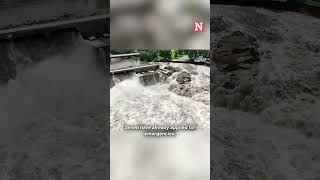 Minnesota Dam Update As Flood Risks Washing Homes Away [upl. by Cnahc80]