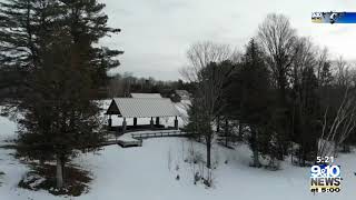 Northern Michigan From Above Walloon Lake Ice Fishing [upl. by Veronika]