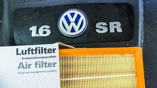 VW Golf 4 16 SR Luftfilter wechseln [upl. by Shanly]