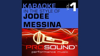 Bring On The Rain Karaoke With Background Vocals In the style of JoDee Messina [upl. by Naol]