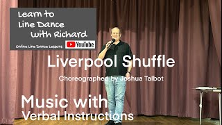 BEGINNER LINE DANCE LESSON 126  Liverpool Shuffle  Part 2  Music with verbal instruction [upl. by Acilegna243]