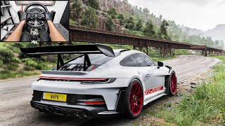 900HP Porsche 911 GT3 RS  Forza Horizon 5  Steering Wheel Gameplay [upl. by Berlyn]