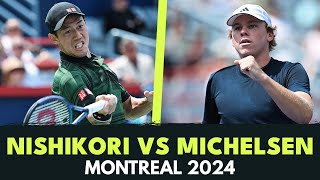 Kei Nishikori vs Alex Michelsen Highlights  Montreal 2024 [upl. by Siednarb]