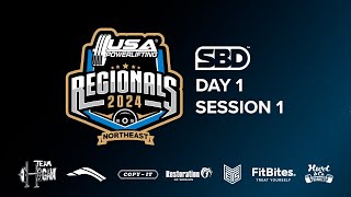 2024 USA Powerlifting Northeast Regionals  Day 1 Session 1 [upl. by Adnamahs]