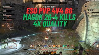 ESO PVP Crazy King BG Mag DK 264 that was quite the Massacre 1V2 included [upl. by Odicalp928]