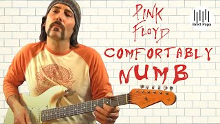 Pink Floyd  Comfortably Numb  Chords and First Solo  Guitar Lesson [upl. by Ylenats]