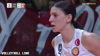 Tijana Boskovic  THY vs Eczacibasi  Turkish volleyball league 202324 [upl. by Cassandry]