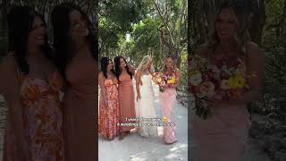 1 year in the making 4 weddings by each others side wedding bridesmaiddress friends [upl. by Cahilly660]