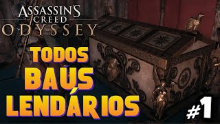 Localização Todos Baús Lendários 1  Assassins Creed Odyssey [upl. by Lehacim]