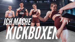 KICKBOXTRAINING mit Profis 🥊  Eine Bodybuilderin macht Kampfsport [upl. by Sergent]