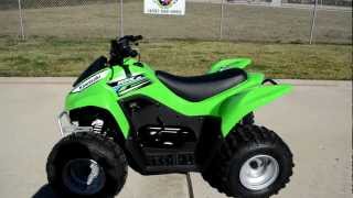 Review 2012 Kawasaki KFX90 Youth ATV [upl. by Eatnoj463]