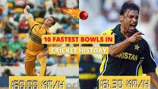 10 Fastest Bowls In Cricket History [upl. by Mcgaw]