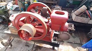 FOR SALE AssociatedAmanco 3 Mule Team 3hp petrolparaffin open crank stationary engine [upl. by Mcgraw]