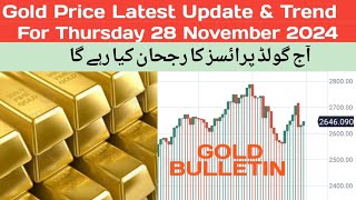 Gold Price Fresh Updates amp Trend For Thursday 28 November 2024 [upl. by Kera]