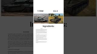 KV2 vs T90M ingredients shorts warthunder ingredients trending [upl. by Mode966]