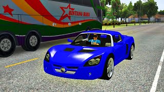 Opel Speedster Turbo Driving  Bussid Secret Tunnel Road  Bus Simulator Indonesia Gameplay [upl. by Maximilian]