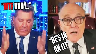 Newsmax Host STUNNED by Psychotic Rudy Giuliani Conspiracy Theory [upl. by Aim949]