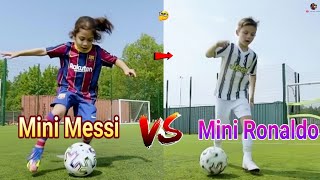 EPIC MINI MESSI VS MINI RONALDO SKILLS BATTLE ll Future Football Star Parties Aratbestfootballer [upl. by Sivar]