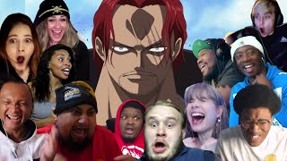 SHANKS STOPS THE WAR  ONE PIECE EPISODE 488 BEST REACTION COMPILATION [upl. by Anaele]