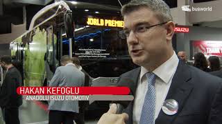 Busworld Europe 2019  Anadolu Isuzu [upl. by Ardnuat]