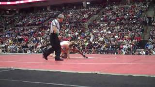 2010 OHSAA Wrestling D1 135 Lbs Finals GordonWadsworth vs MartinSt Edwards [upl. by Ahilam]