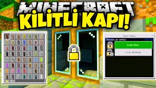 MİNECRAFT KAPI MODU  KİLİTLİ KAPI [upl. by Hertberg892]