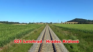 Trať 021 Letohrad  Hradec Králové [upl. by Niran51]