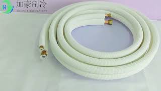 JH Cheap HVAC Line Set PE Pair Insulated AC Copper And Aluminum Joint Pipe With Insulation [upl. by Adnof510]