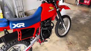 1984 Honda XR500R Cold Start [upl. by Florine151]