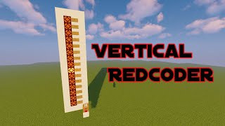 116 Vertical Redcoder  Signal Strength decoder  Minecraft 116 [upl. by Nannette]