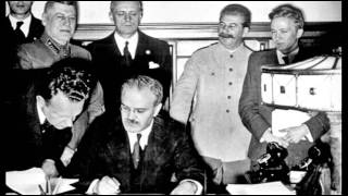 23rd August 1939 NaziSoviet Pact signed by Molotov and Ribbentrop [upl. by Llenoil318]