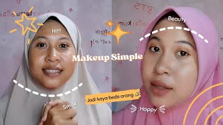 MAKEUP SIMPEL PAKAI DAY CREAM MS GLOW [upl. by Rahmann]