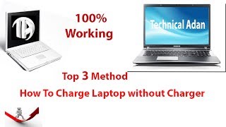 How to charge laptop without charger  Top 3 Methods [upl. by Assillim]