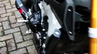 Yamaha MT09FZ09 Akrapovic Exhaust Sound Fire Revbomb Nodb killer [upl. by Queen]