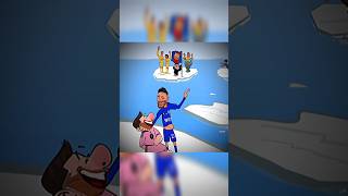 Fight for the Champions League Trophy 💀 barca animation football [upl. by Reniar]