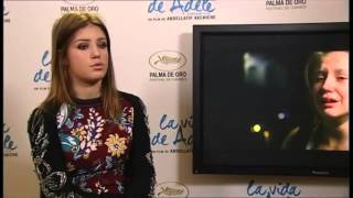 La vida de Adèle Entrevista a la actriz Adèle Exarchopoulos [upl. by Matilde]