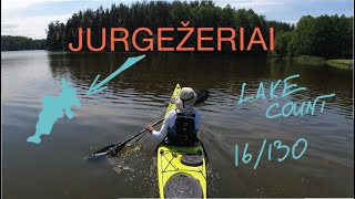 Kayaking Lithuanian Lakes JURGEŽERIAI  3km Full Solo Kayak Trip 4K [upl. by Ellehsal]