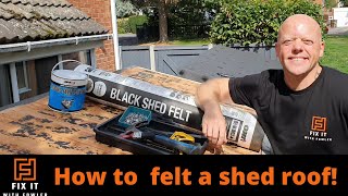 Installing Shed Felt The Complete Guide  Ashbrook Roofing [upl. by Iorgo]