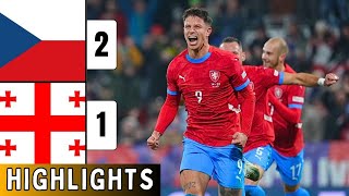 Czechia Vs Georgia 21  EXTENDED HIGHLIGHTS  UEFA Nations League  Czech Republic Vs Georgia [upl. by Dellora]