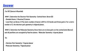 The Lewis structure for BF3 is shown [upl. by Nugent]