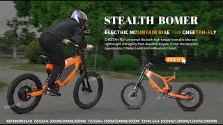 2024 electric mountain bike enduro  72V 3000W 5000W 8000W 12000W 15000W 20000W Stealth Bomber [upl. by Ratib]