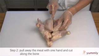 How to Debone a Chicken  Cooking Basics by Yummly [upl. by Kegan227]