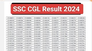 SSC CGL Result 2024 Cut Off Marks Merit List [upl. by Nohtanoj458]