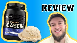 Optimum Nutrition Gold Standard Casein Creamy Vanilla review [upl. by Yrelav370]