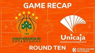 Highlights Panathinaikos Superfoods Athens  Unicaja Malaga [upl. by Nae582]