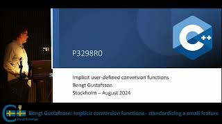 Bengt Gustafsson Implicit conversion functions  standardizing a small feature [upl. by Adniram]